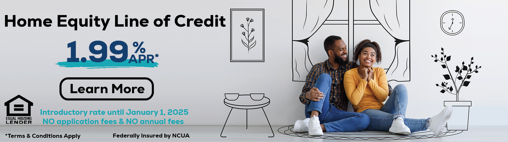 Home Equity Line of Credit Promo with button 2024