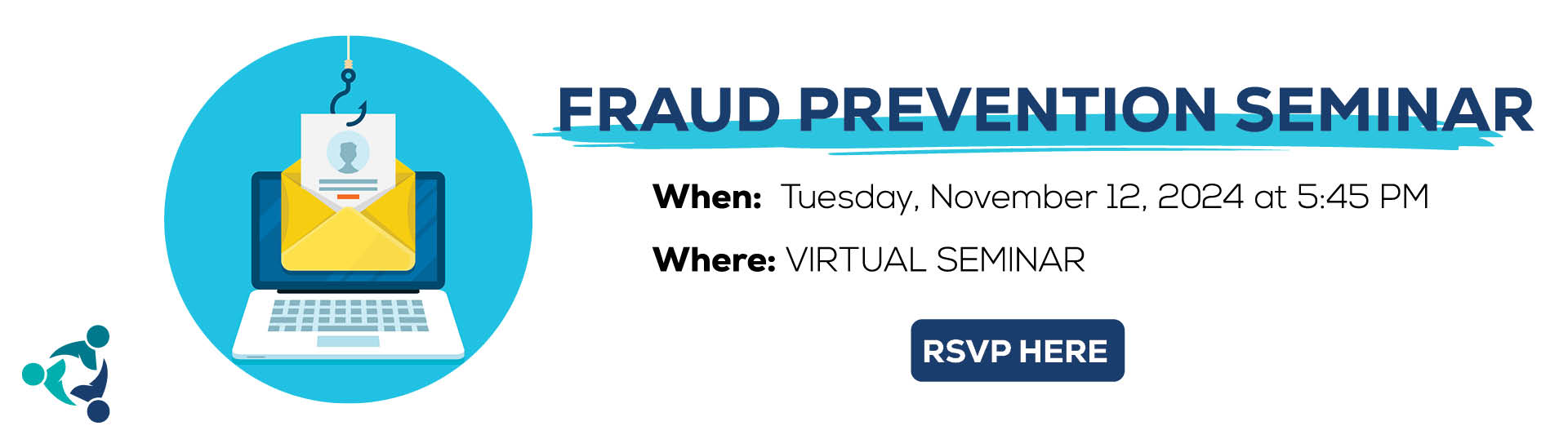 Virtual Fraud Seminar banner - RSVP here