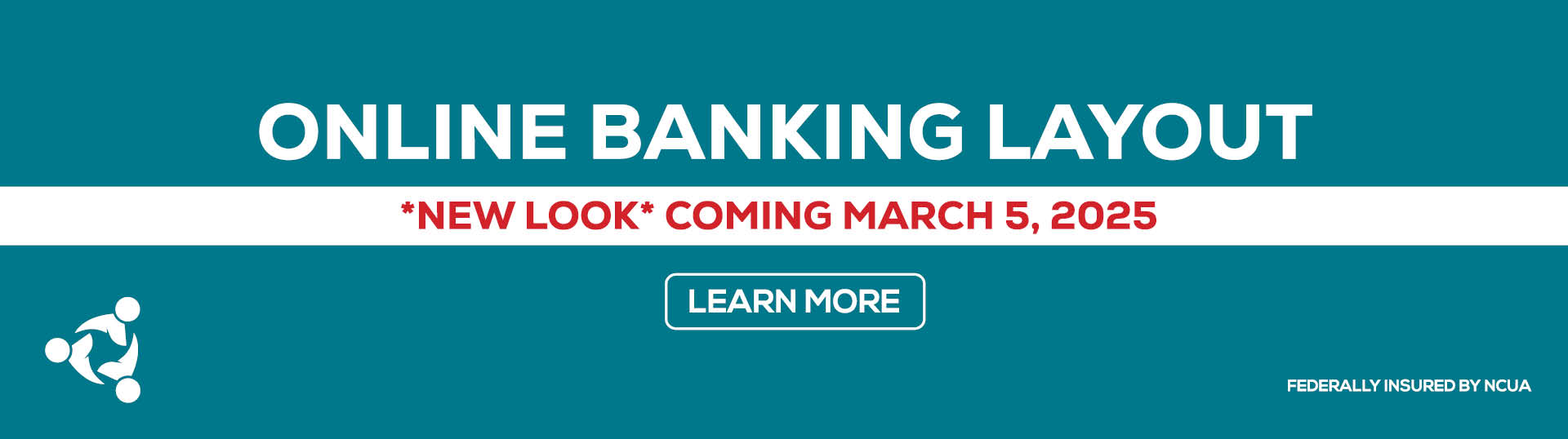 Online Banking Layout banner with button