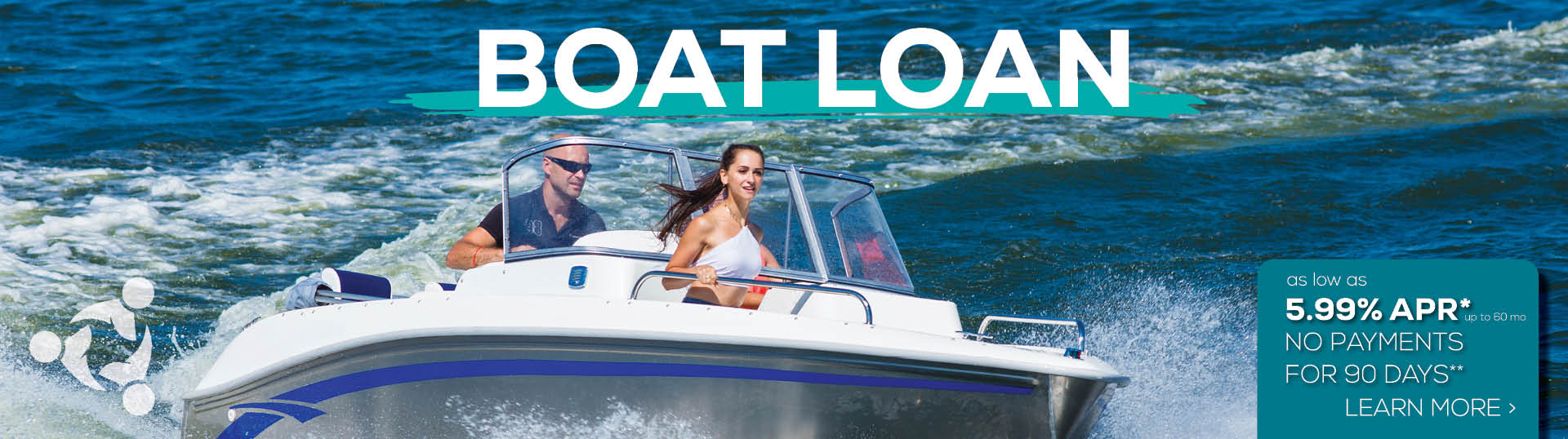 boat loan web banner with learn more button