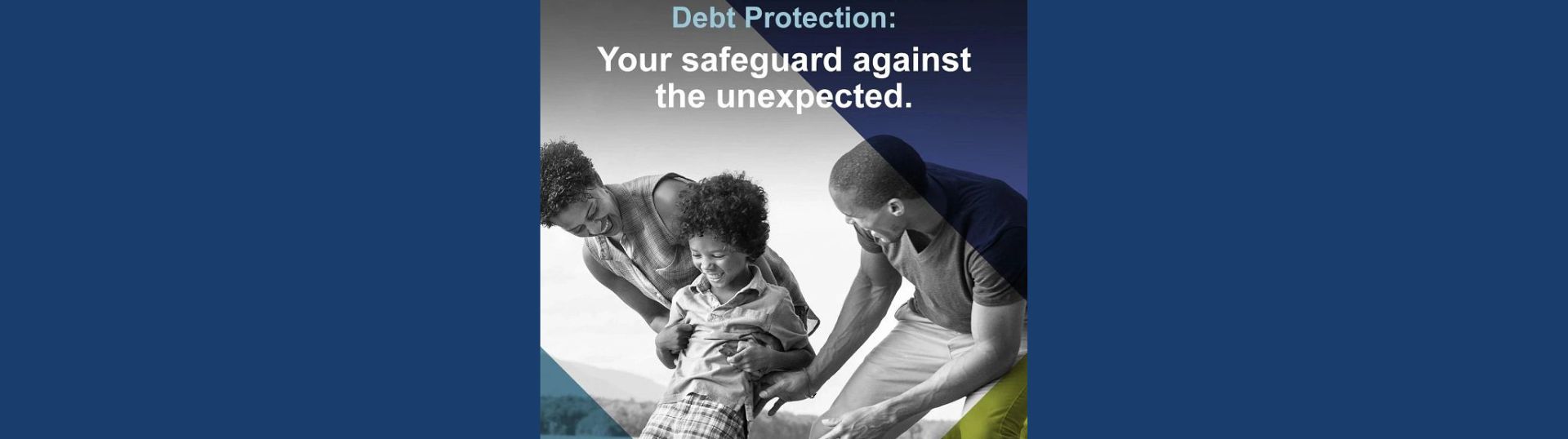 Debt protection with life plus web banner