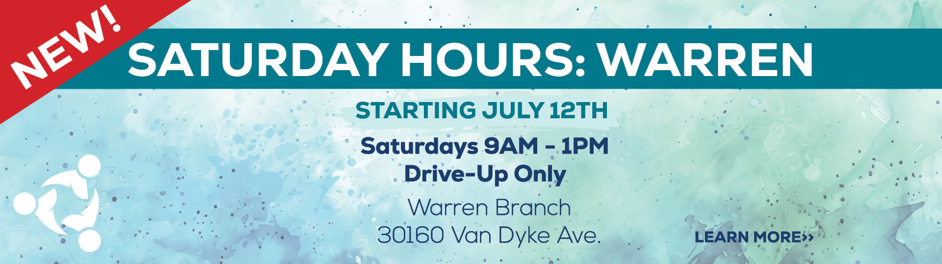 Warren New Saturday hours. Starting July 12, 2025