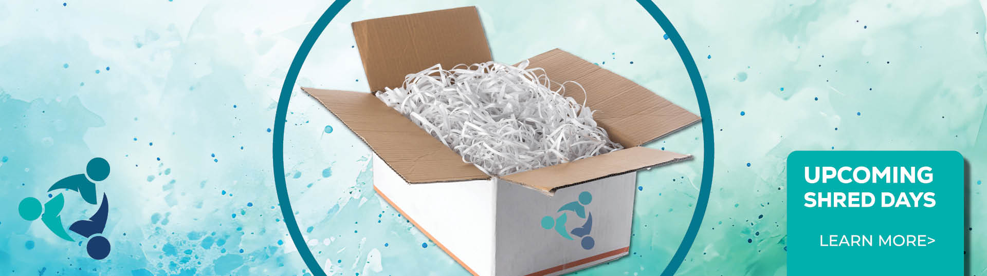 Shred day .. box opened with shredded paper .. learn more