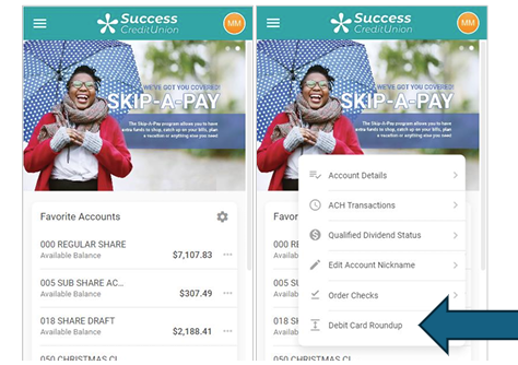Mobile Banking - Debit Card Round Up