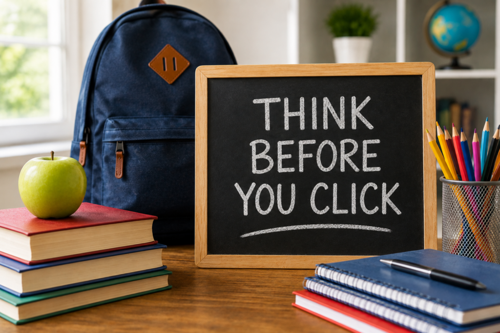 Think before you click - back to school