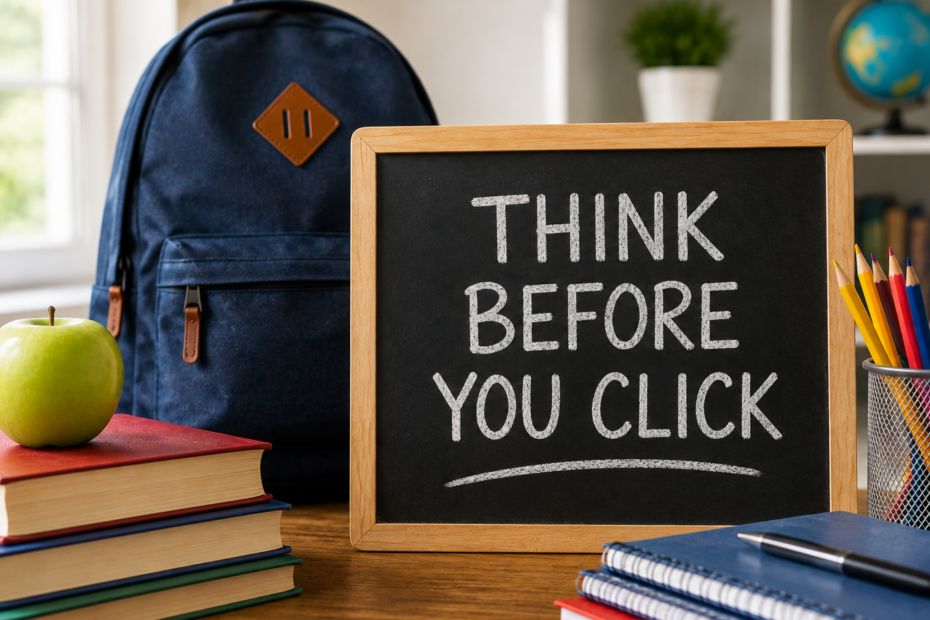 Think before you click - school scams